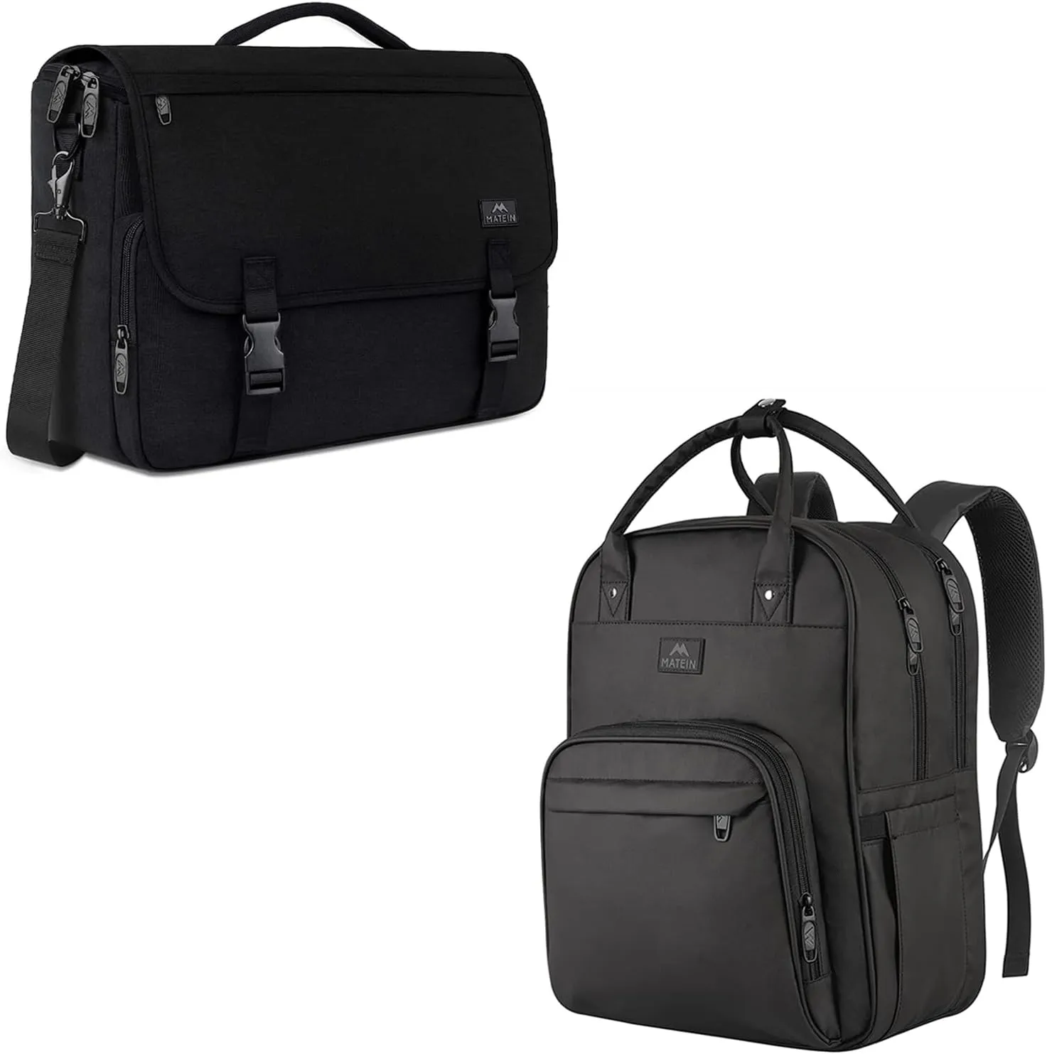 MATEIN Messenger Bag for Men, 15.6 Inch Crossbody Briefcase Bag, Work Backpack, Waterproof Padded Medical Travel Backpacks for Adults