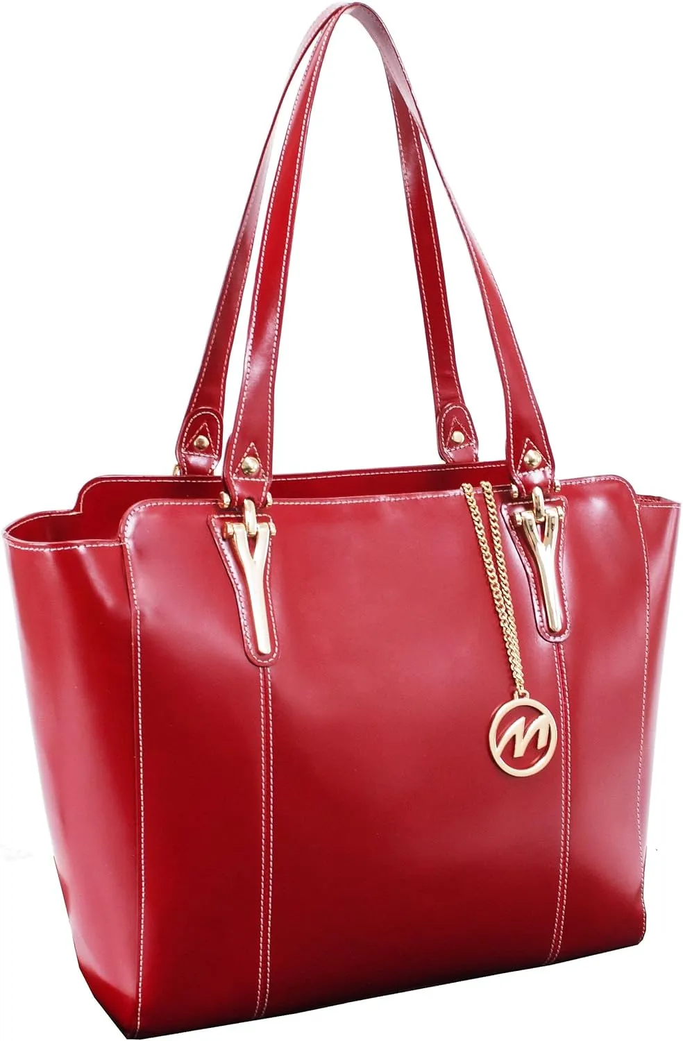 McKlein Leather Ladies' Tote with Tablet Pocket- ALICIA
