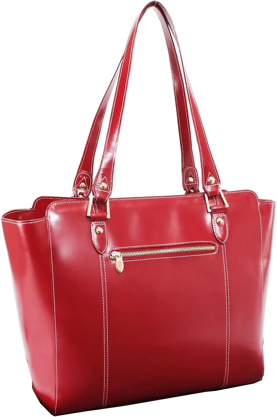 McKlein Leather Ladies' Tote with Tablet Pocket- ALICIA