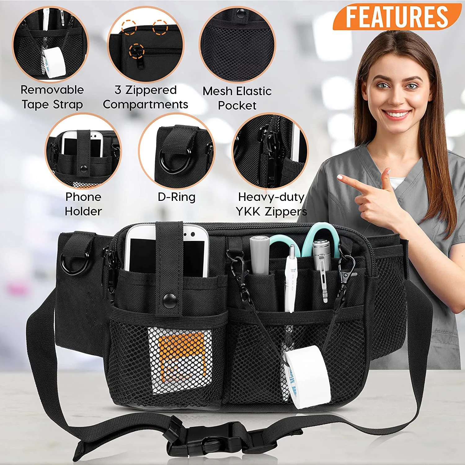 Medical Staff Waist Bag