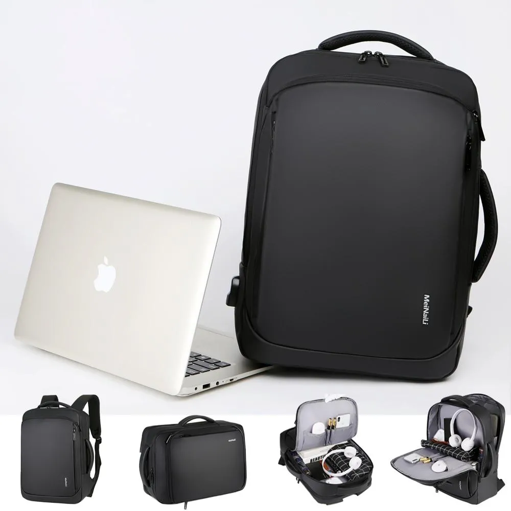 Mens Backpack Male Business Laptop 15.6 Notebook Bag Outdoor Travel USB Charging Mochila Manager Smart Anti Theft Backpacks Bag