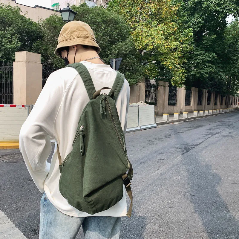 Men's Female Niche Solid Color Large Capacity Business Backpacks