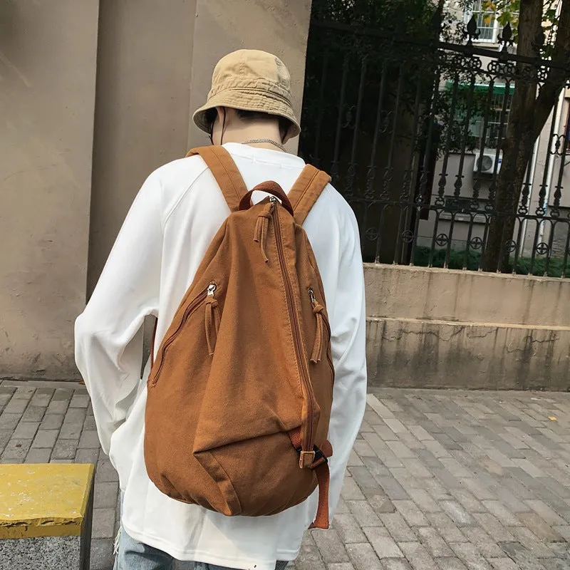 Men's Female Niche Solid Color Large Capacity Business Backpacks