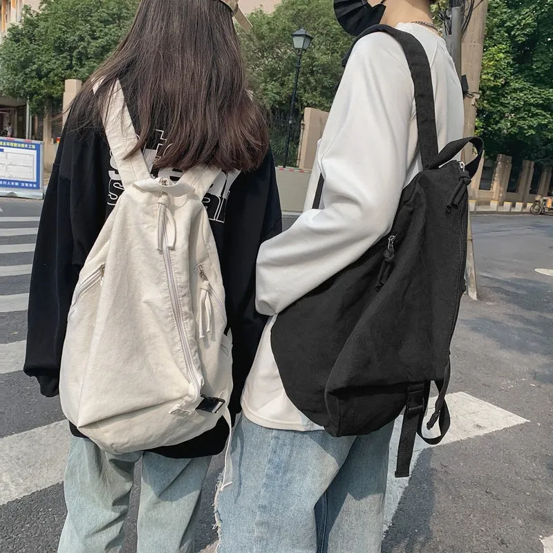 Men's Female Niche Solid Color Large Capacity Business Backpacks