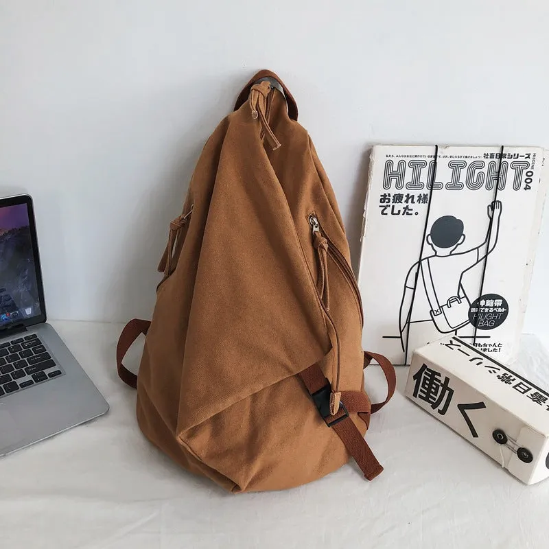Men's Female Niche Solid Color Large Capacity Business Backpacks
