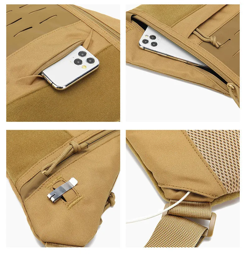 Men'S Outdoor Casual Single Shoulder Anti-Theft Invisible Crossbody Bag