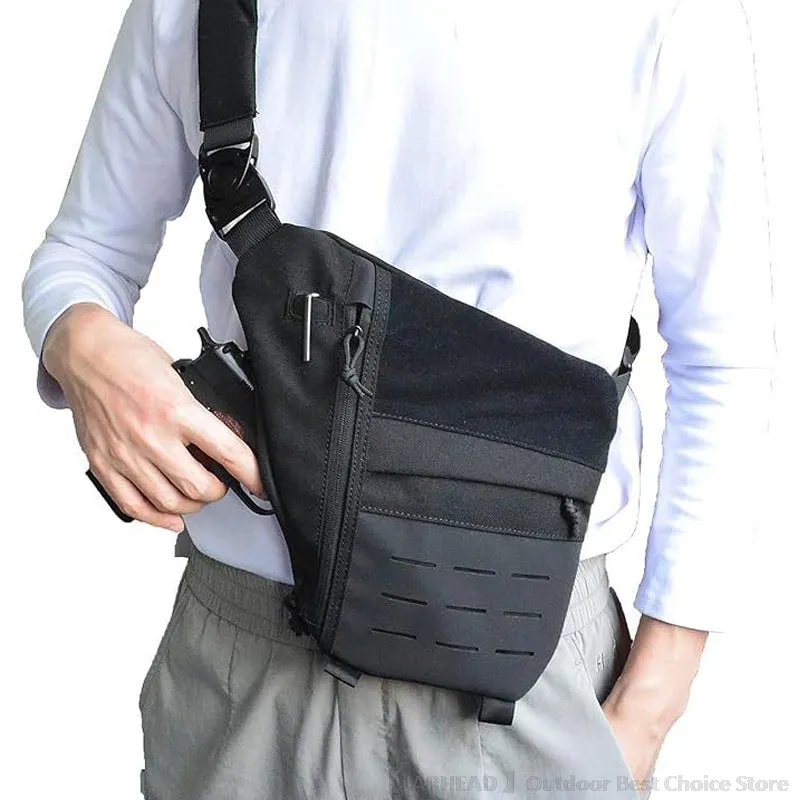 Men'S Outdoor Casual Single Shoulder Anti-Theft Invisible Crossbody Bag