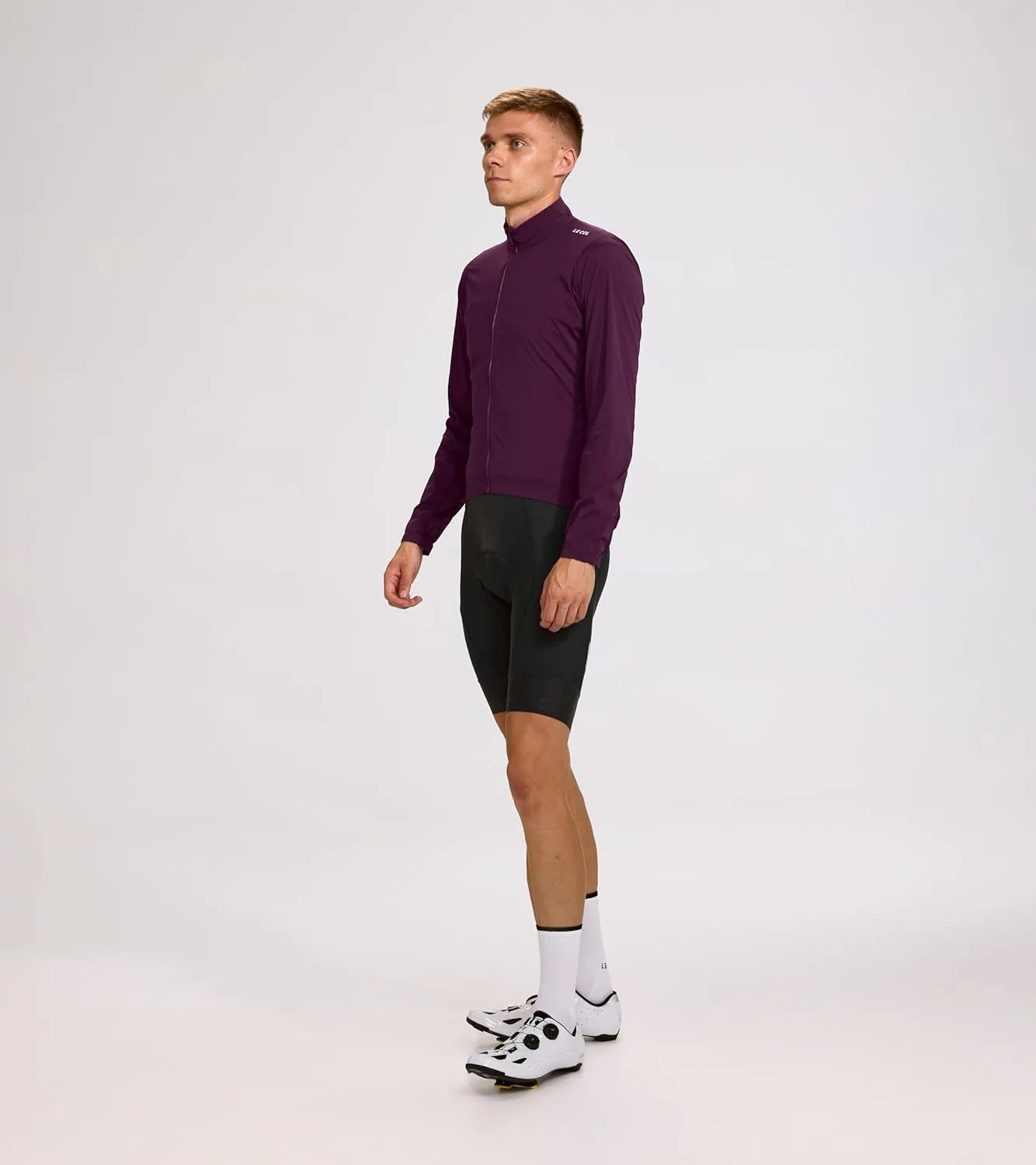 Men's Pro Wind Jacket | Long Sleeve Cycling Coat | Windproof, Water Resistant, Breathable, Packable (US,Regular, S-XL)