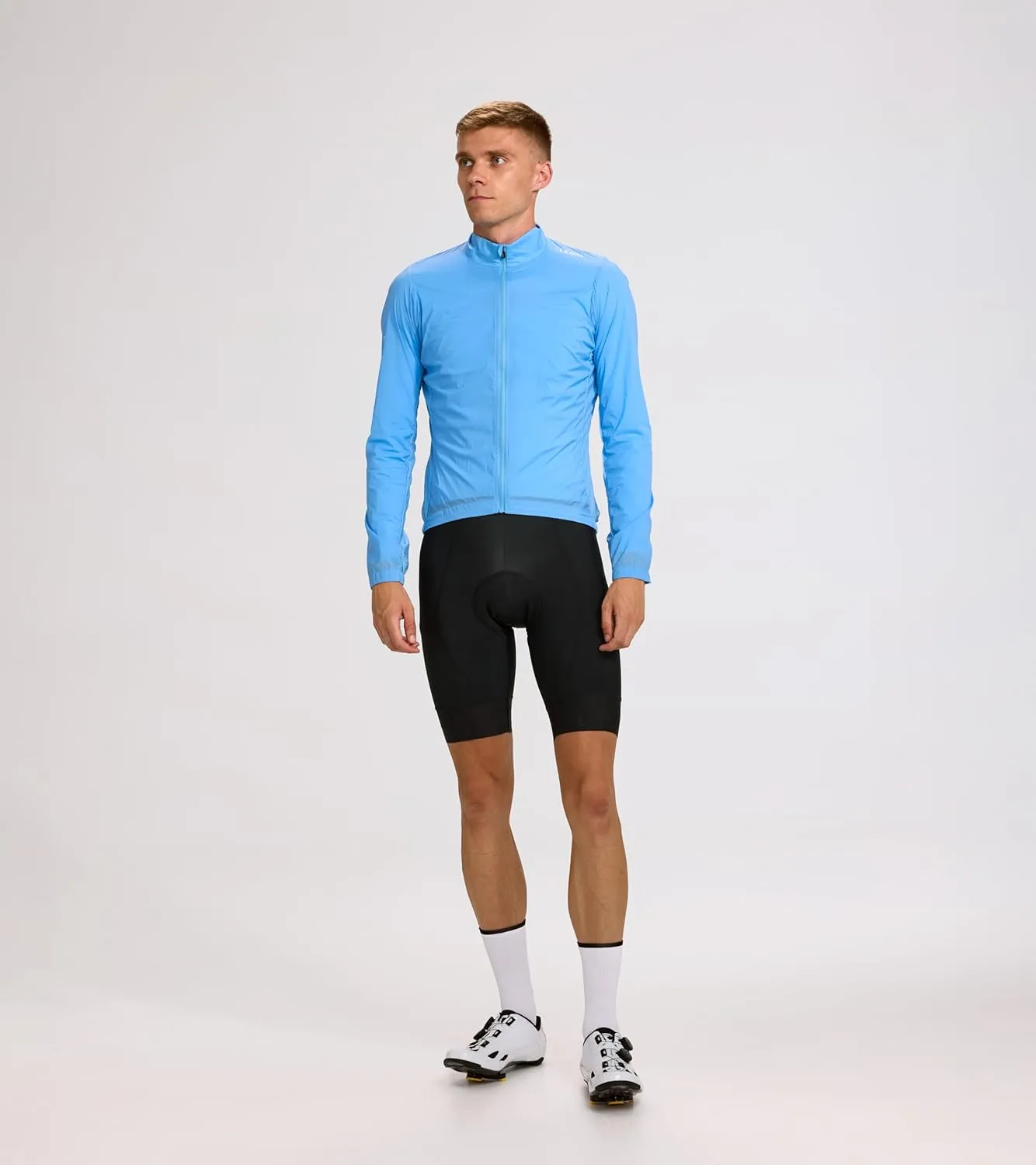 Men's Pro Wind Jacket | Long Sleeve Cycling Coat | Windproof, Water Resistant, Breathable, Packable (US,Regular, S-XL)