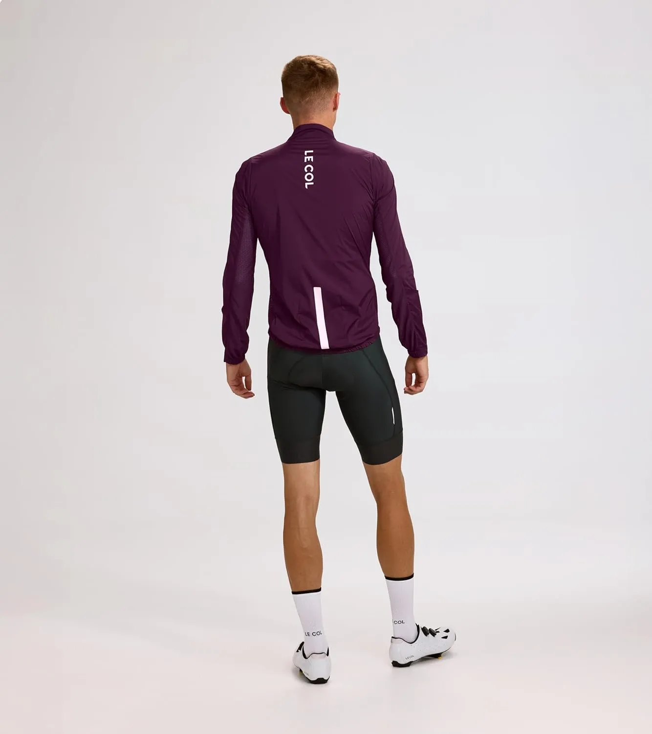 Men's Pro Wind Jacket | Long Sleeve Cycling Coat | Windproof, Water Resistant, Breathable, Packable (US,Regular, S-XL)