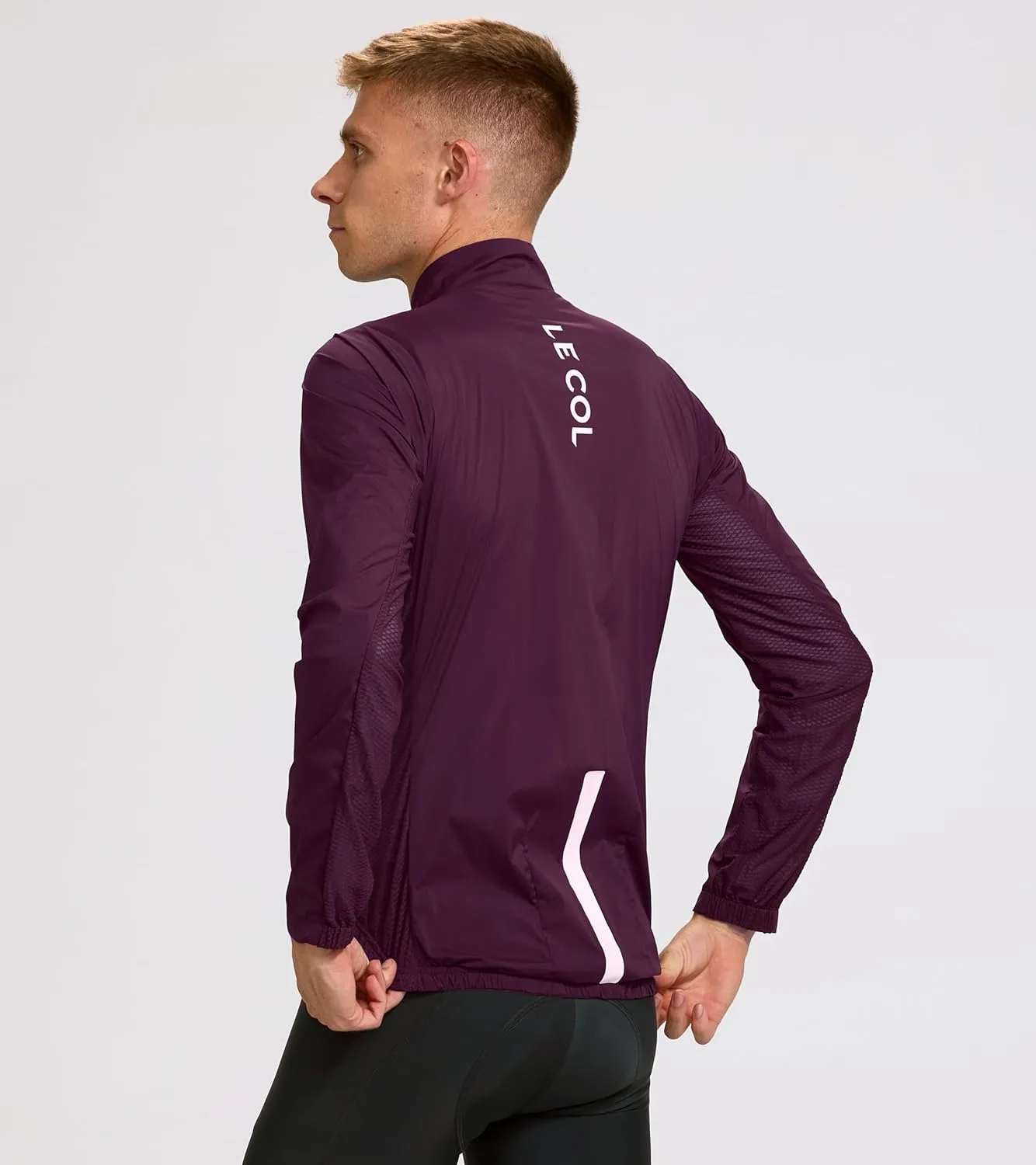 Men's Pro Wind Jacket | Long Sleeve Cycling Coat | Windproof, Water Resistant, Breathable, Packable (US,Regular, S-XL)