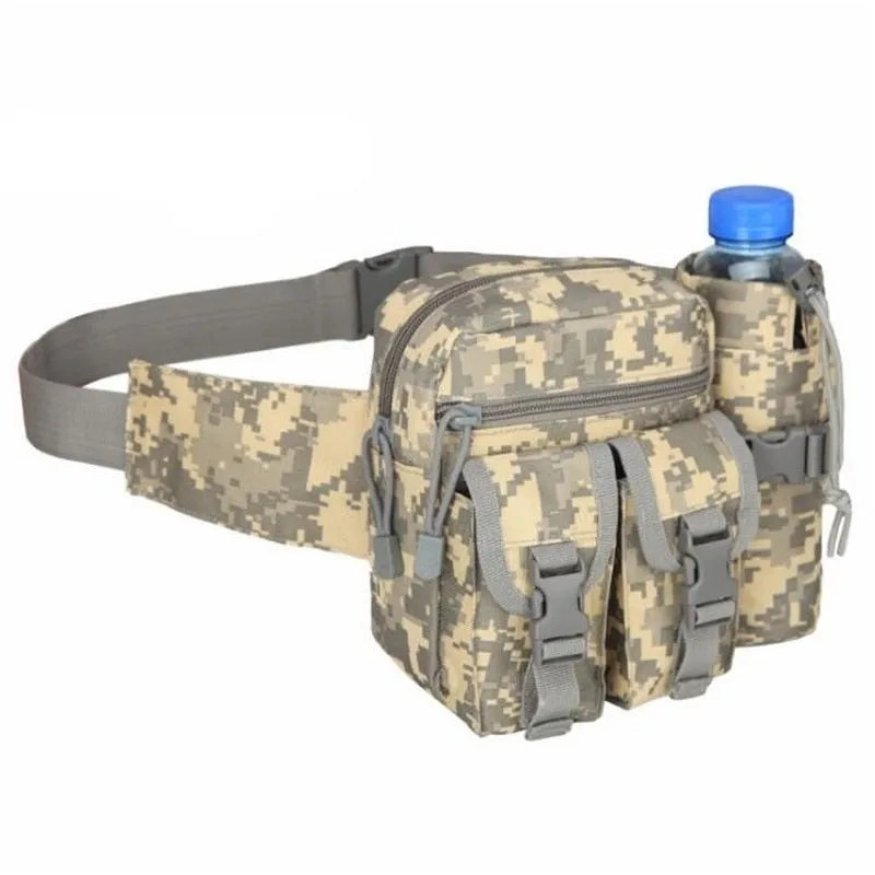 Men's Tactical Casual Fanny Waterproof Pouch Waist Bag Packs Outdoor Military Bag