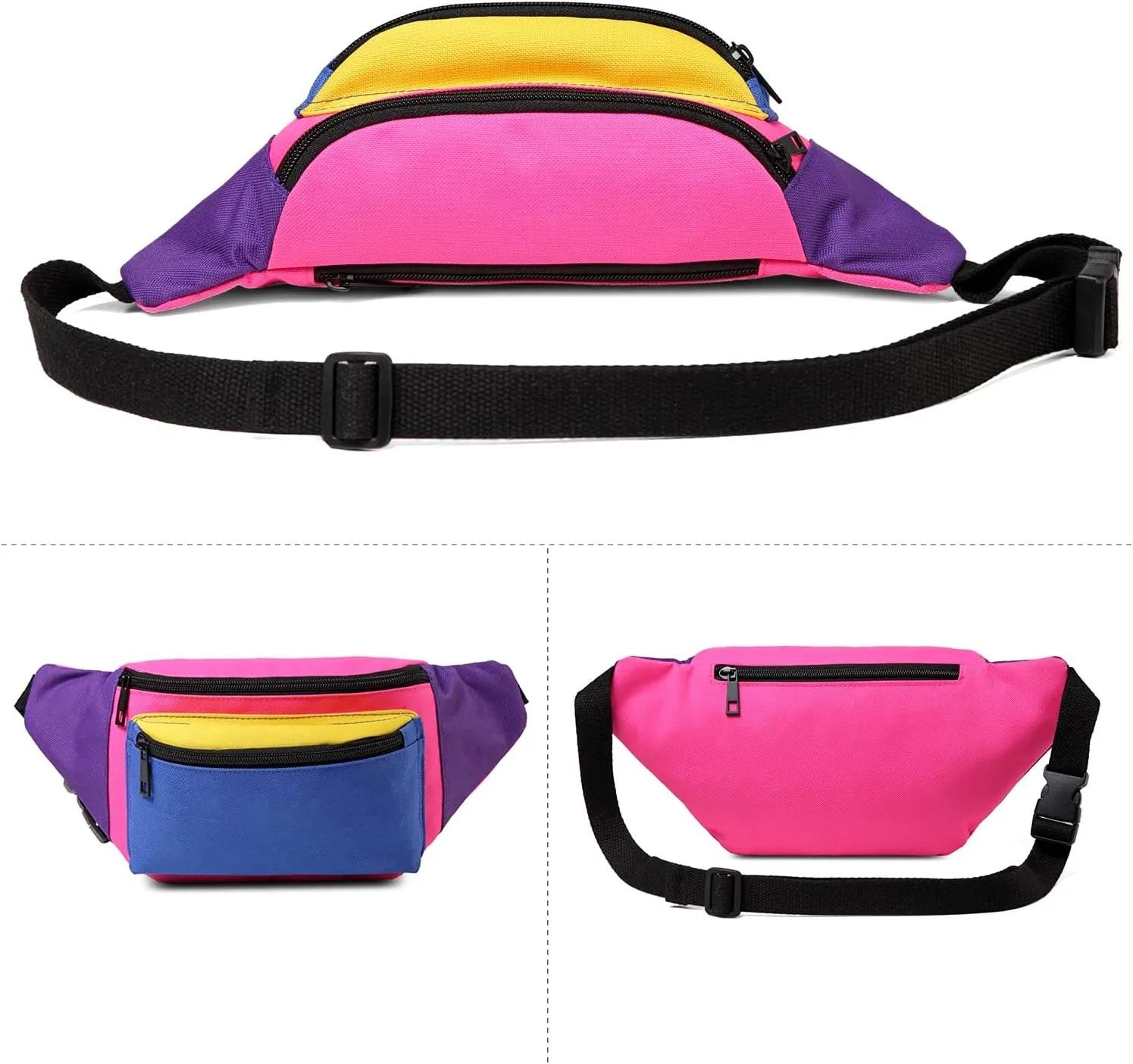 MIAIULIA 80s Neon Waist Fanny Pack for 80s Costumes,Festival Travel Party #Other