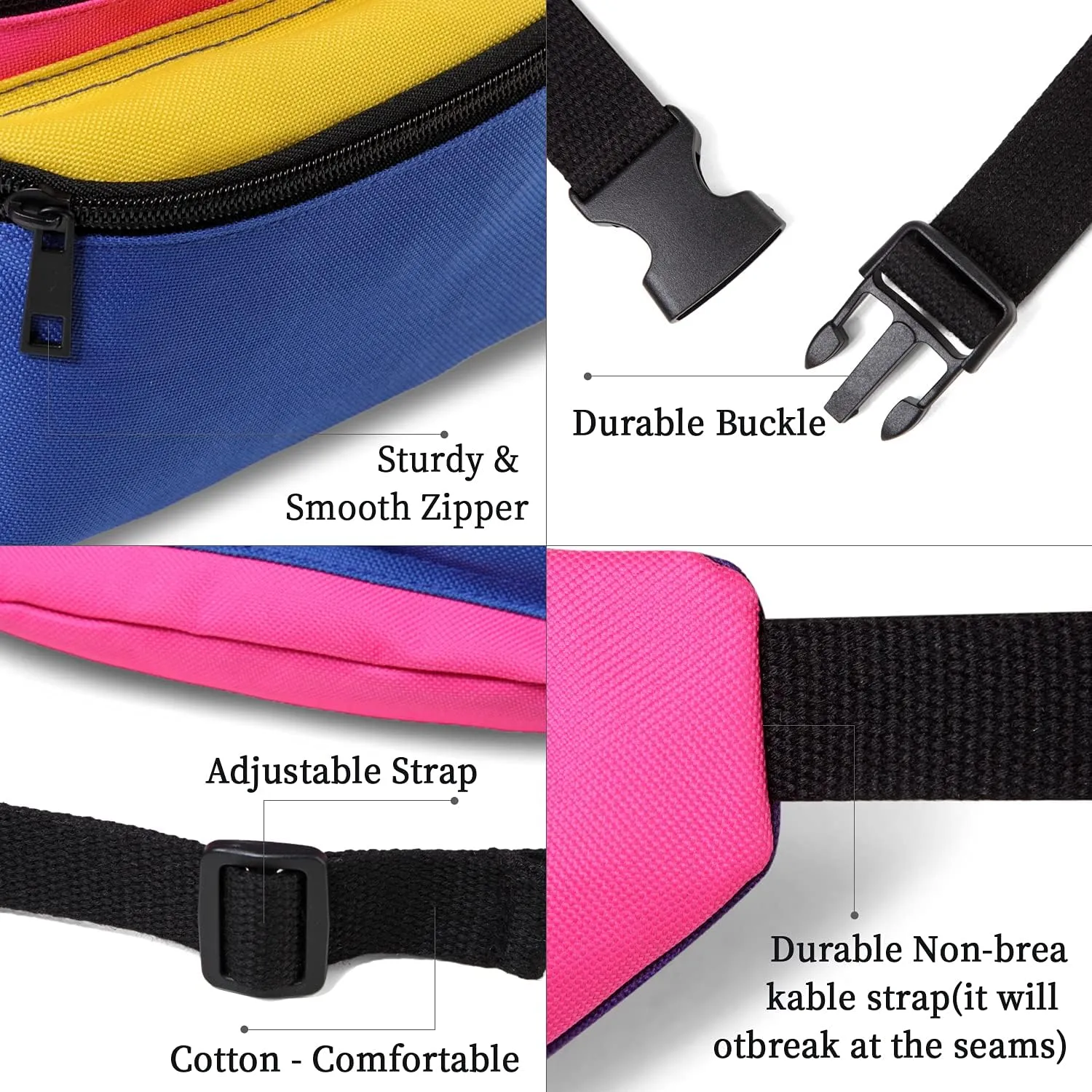 MIAIULIA 80s Neon Waist Fanny Pack for 80s Costumes,Festival Travel Party #Other