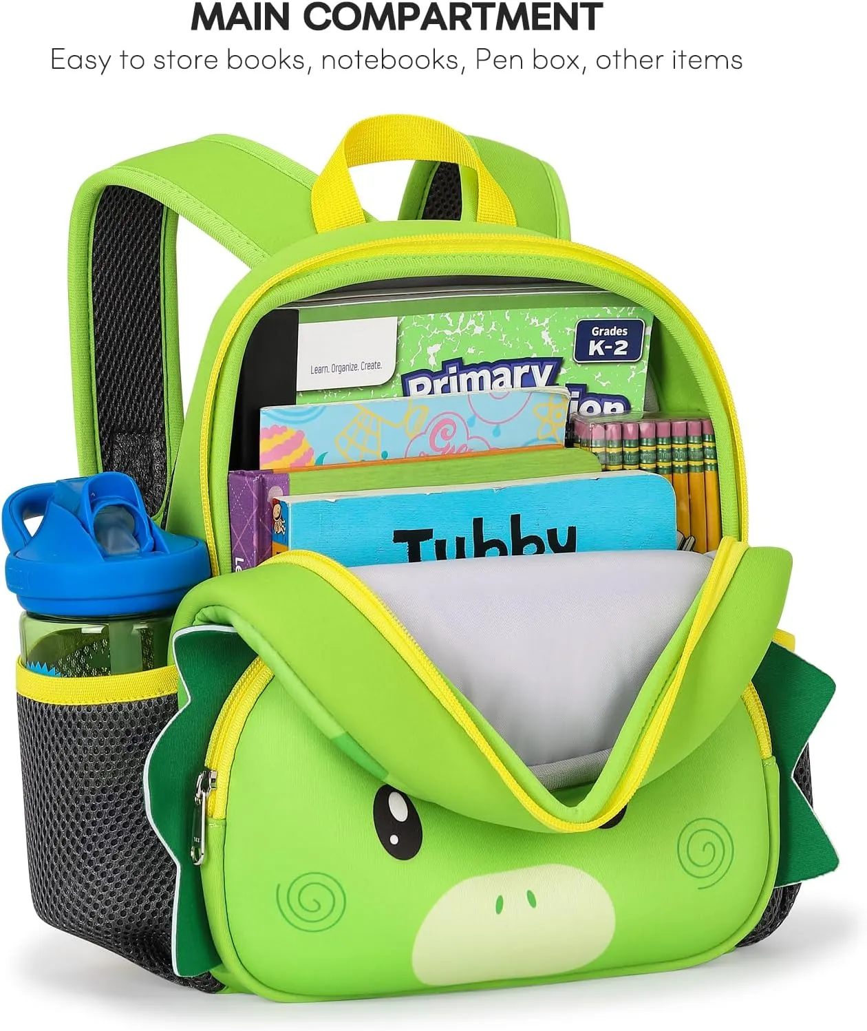 mibasies Toddler Backpacks for Boys 2-4: Baby Preschool Backpack - Kids Dinosaur Backpack for Boys Girls - 12inch Mini School Bag