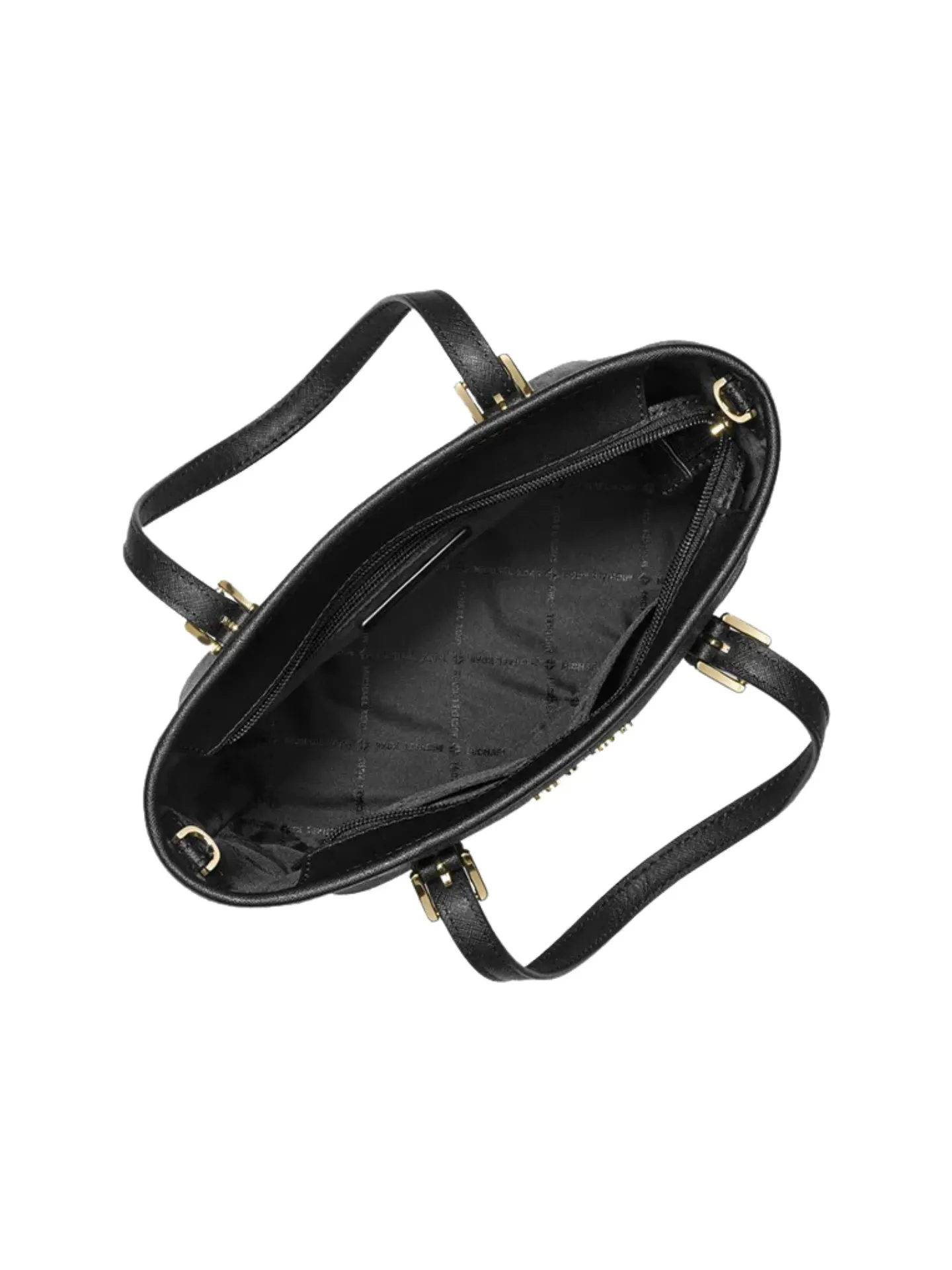 Michael Kors Jet Set Travel Extra-Small Convertible Top Zip Tote Black
