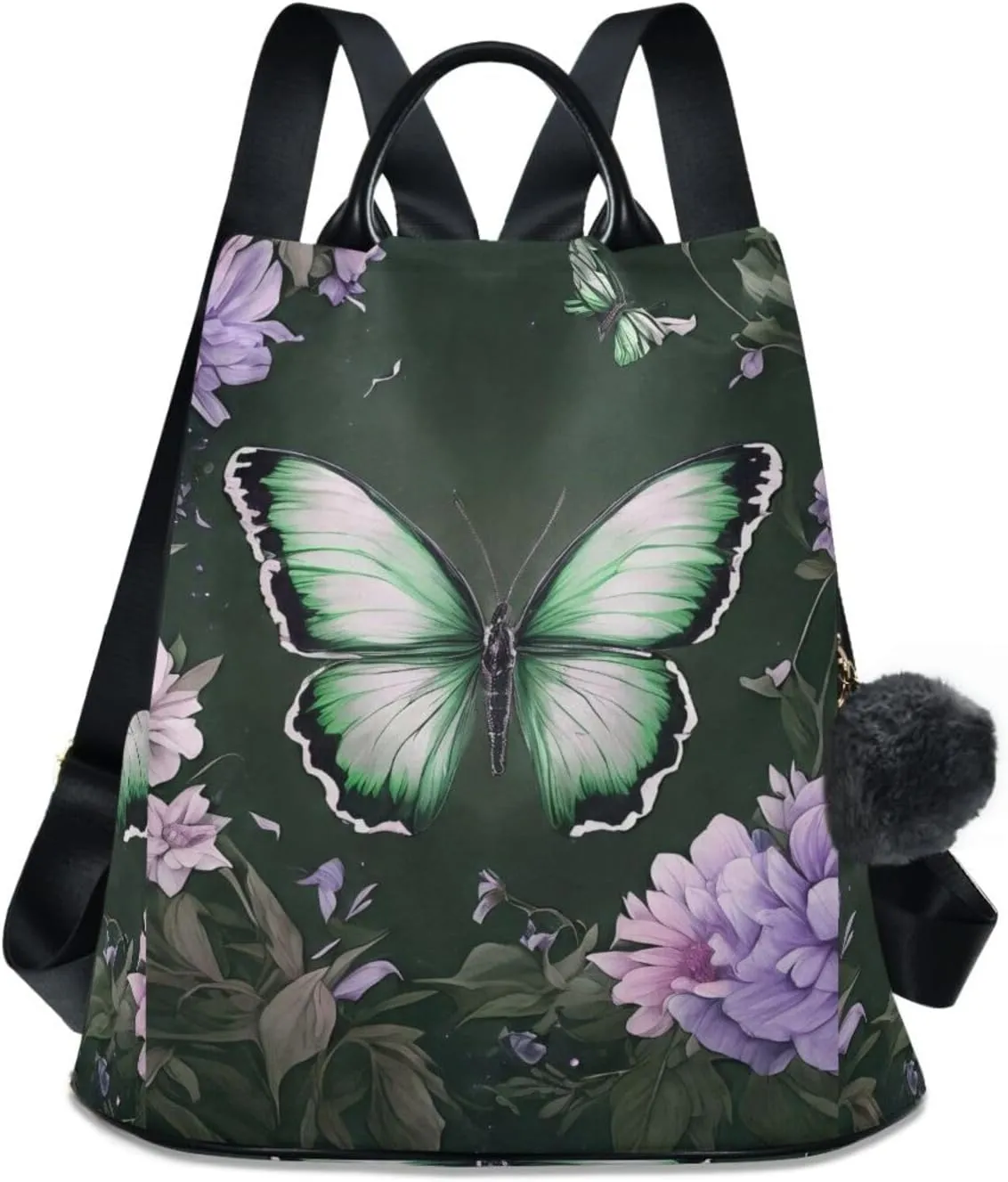 Mini Backpack Women Travel Handbag Shoulder Bag Anti Theft Backpack for women for Outing Shopping Traveling Going Out Butterfly Pattern 5