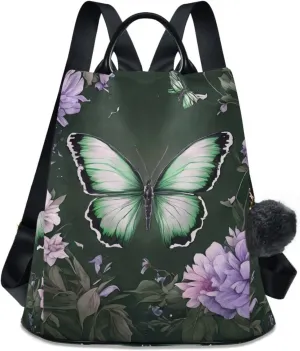 Mini Backpack Women Travel Handbag Shoulder Bag Anti Theft Backpack for women for Outing Shopping Traveling Going Out Butterfly Pattern 5