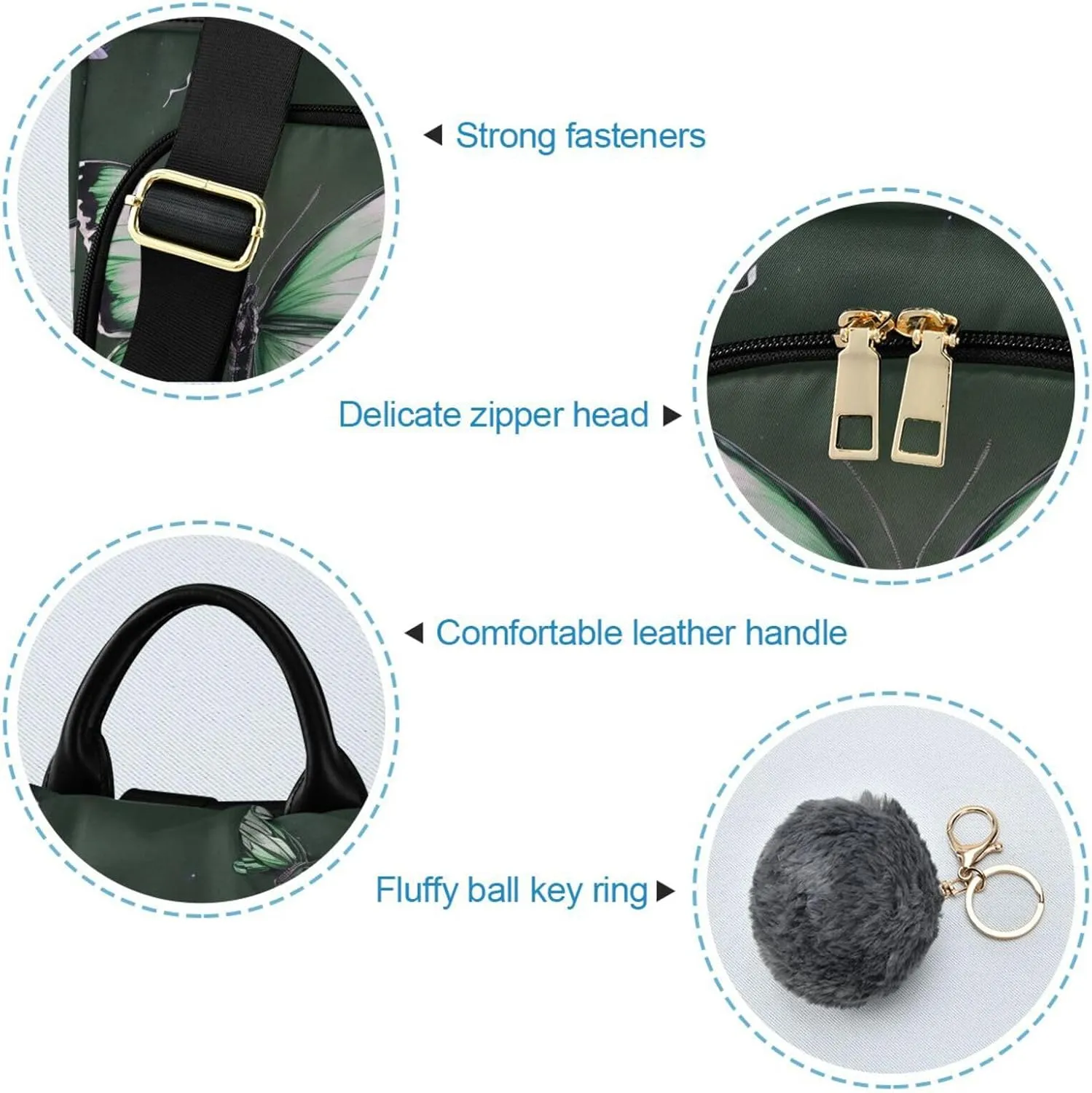 Mini Backpack Women Travel Handbag Shoulder Bag Anti Theft Backpack for women for Outing Shopping Traveling Going Out Butterfly Pattern 5