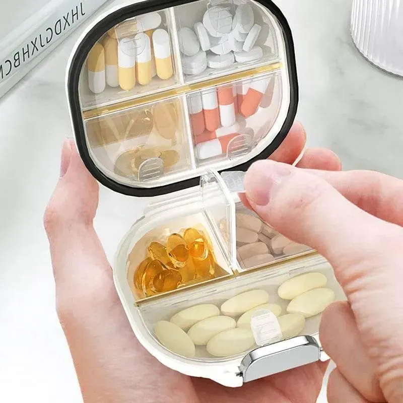 Mini Pill Organizer - Daily Medicine Storage Box