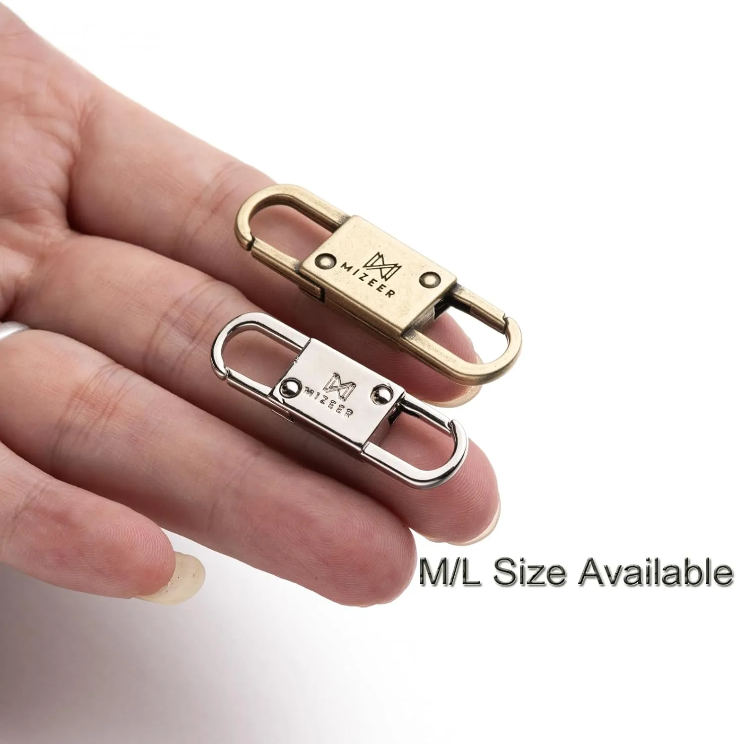 Mizeer 2 Size Zipper Clip Theft Deterrent - Anti Theft Zipper Clips Keep The Zipper Closed - Zipper Locks for Backpacks, Purses