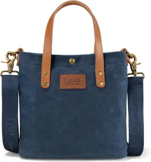Montana West x Lee Tote Bag for Women Waxed Canvas Top Handle Handbags with Leather Handle and Strap