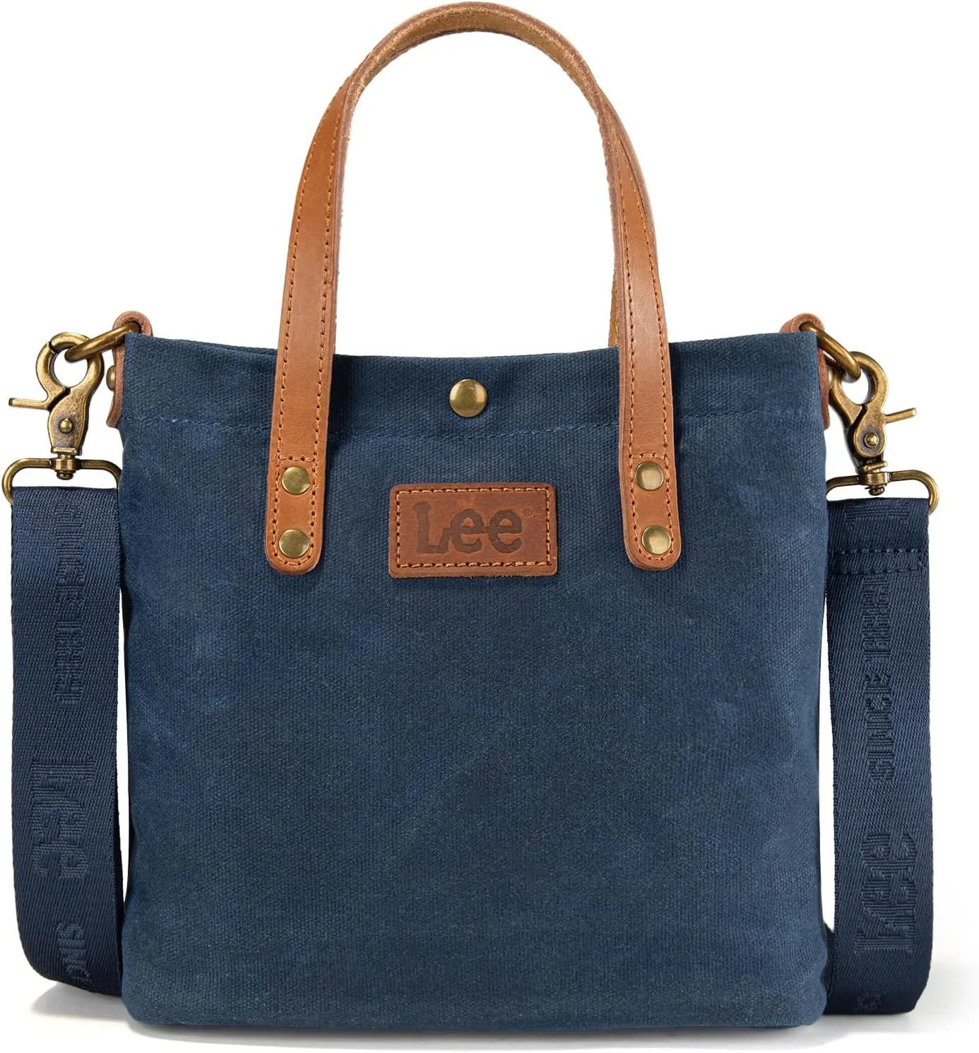 Montana West x Lee Tote Bag for Women Waxed Canvas Top Handle Handbags with Leather Handle and Strap