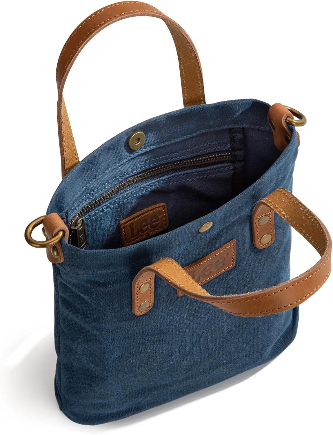 Montana West x Lee Tote Bag for Women Waxed Canvas Top Handle Handbags with Leather Handle and Strap