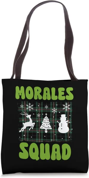 Morales Squad Family Yuletide Tribe Tote Bag