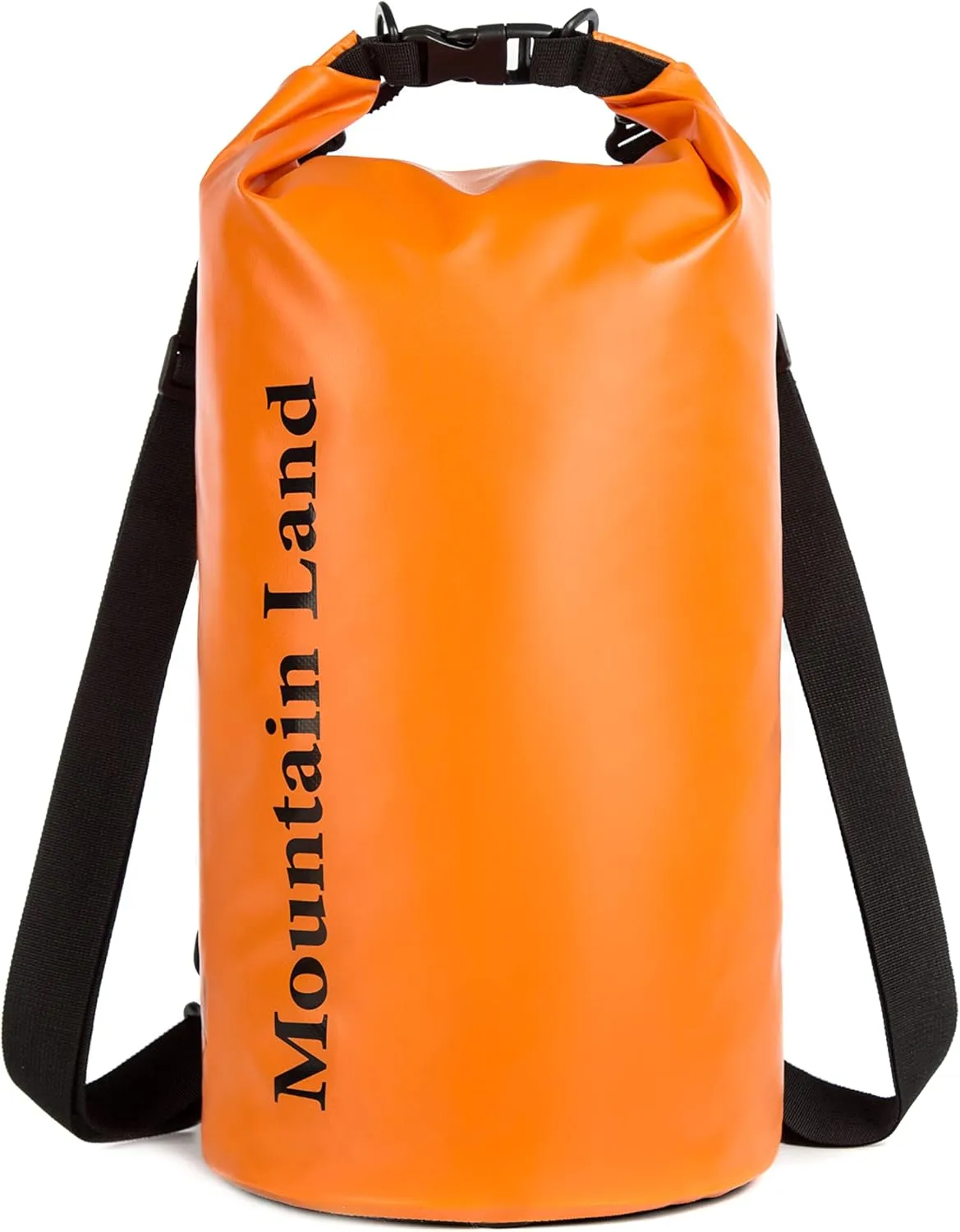 Mountain Land Waterproof Beach Dry Bag 20L Roll Top Backpack Boat Bag Dry Sack for Kayaking Rafting Fishing Hiking Camping Orange