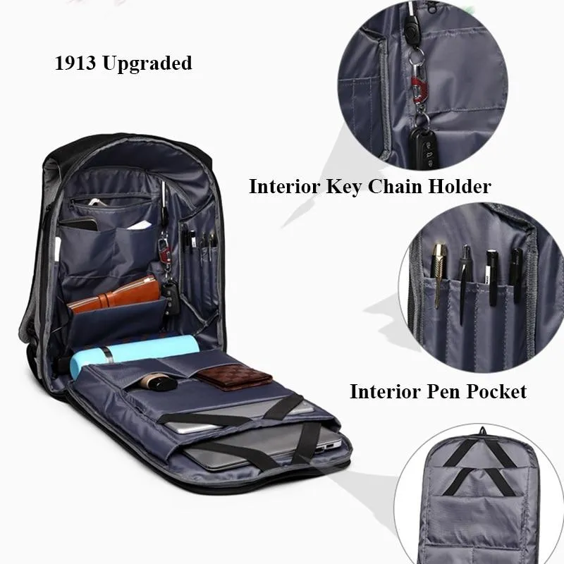 Multifunction Anti-theft 15.6" Laptop Backpack with USB Charging