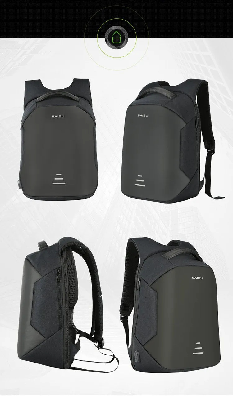 Multifunction Anti-theft 15.6" Laptop Backpack with USB Charging