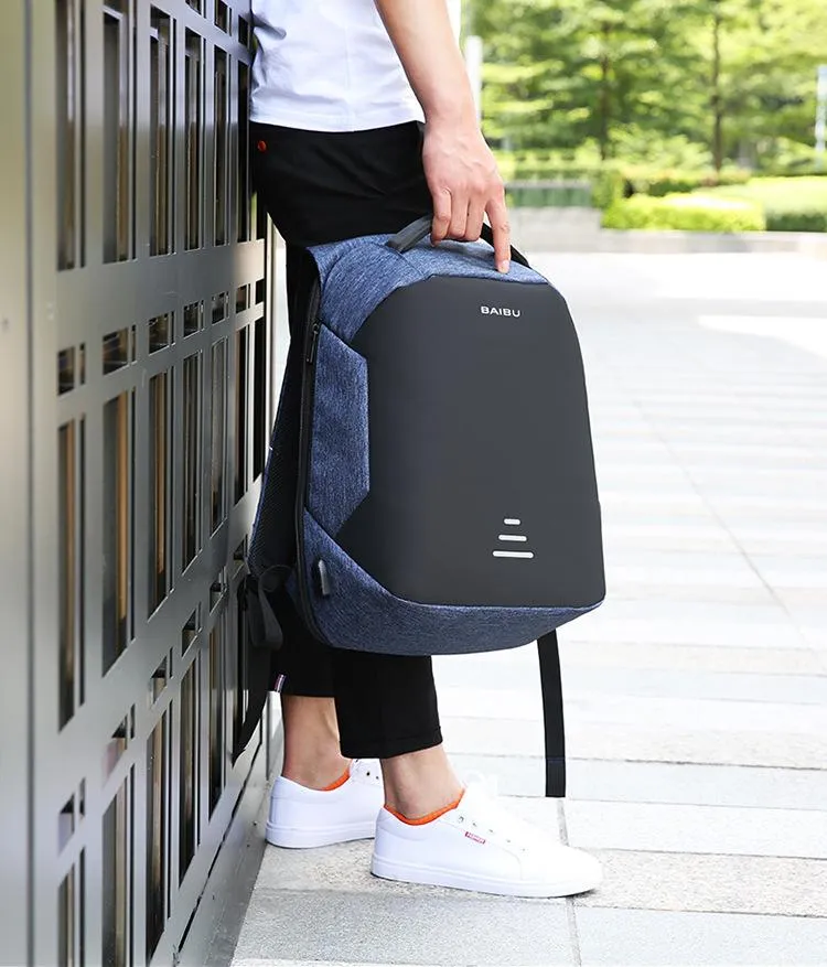 Multifunction Anti-theft 15.6" Laptop Backpack with USB Charging