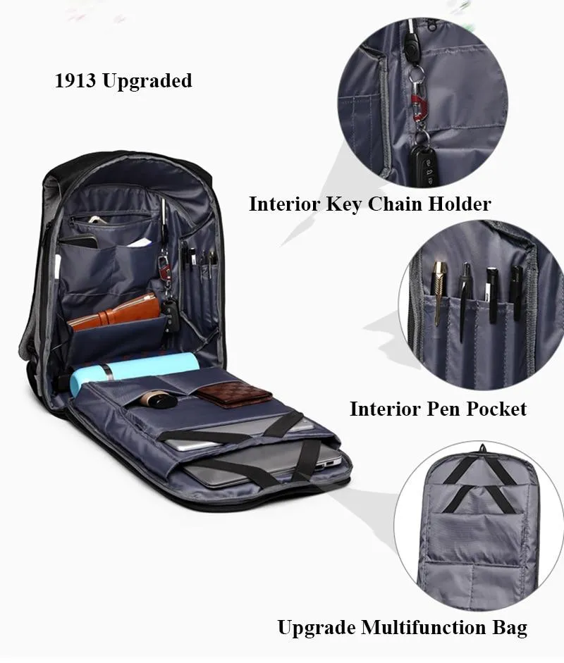Multifunction Anti-theft 15.6" Laptop Backpack with USB Charging