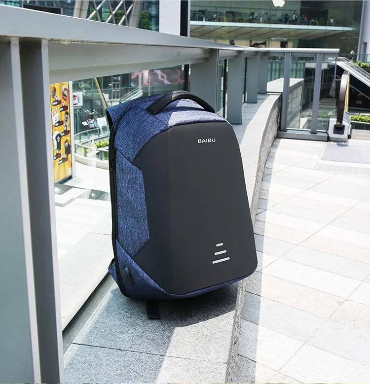 Multifunction Anti-theft 15.6" Laptop Backpack with USB Charging