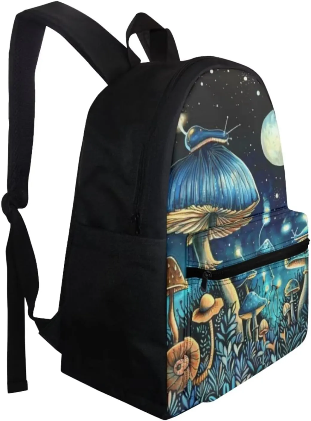 Mushroom Cute Backpacks for Teen Girls Middle School Lightweight School Messenger Bag for Teens Keep Warm Lunch Bag with Pencil Case and Water Cup Protector for Picnic
