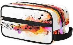 Musical Notation Toiletry Bag Dopp Kit Makeup Bag Travel Toiletry Bag for Women Men Portable Organizer Shaving Bag for Toiletries Accessories
