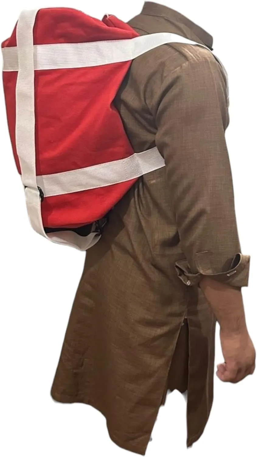 My Bag, 1980's retro gym duffle bag, ORANGE 100% cotton canvas: 18"Lx12"Wx12"H, Switch between hand-carrying, shoulder strap, and backpack mode Can withstand years of abuse, padded shoulder strap.