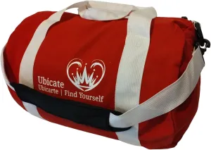 My Bag, 1980's retro gym duffle bag, RED 100% cotton canvas: 18" L x 12" W x 12" H, Switch between hand-carrying, shoulder strap, and backpack mode Can withstand years of abuse, padded shoulder strap.