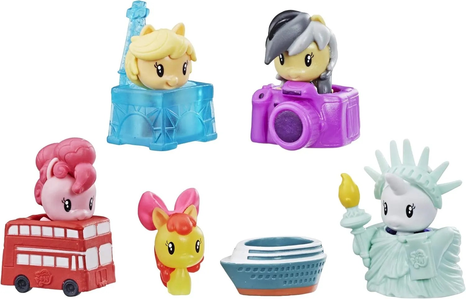 My Little Pony Toy Cutie Mark Crew Series 4 Surprise Pack: Sightseeing Fun Collectible 5 Pack with 2 Mystery Figures, Kids Ages 4 & Up