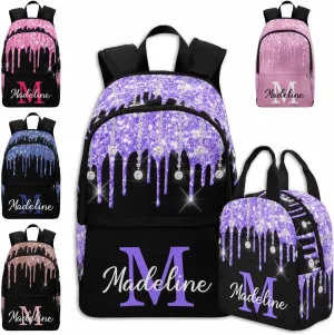 MyPupSocks Customized Backpacks Girls Backpacks for Teen Girls Girls Backpack School Bags Girls Backpack and Lunch Bag for Girls