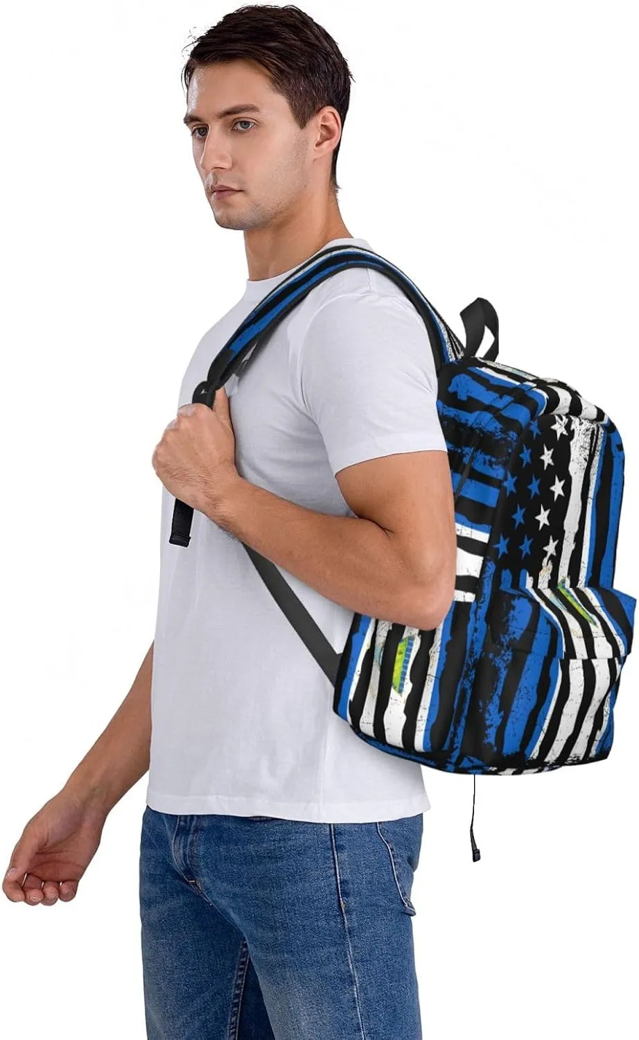 Nicaraguan American Flag Nicaragua Roots Casual Backpack Large Capacity Travel Backpacks Laptop Daypack Commuter Rucksack Adjustable Strap Sports Bags for Hiking Biking