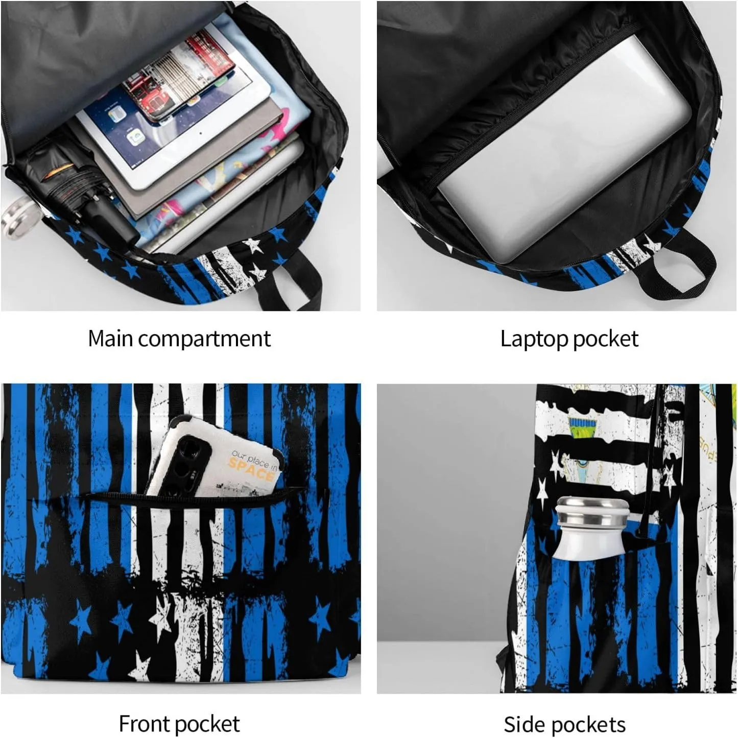 Nicaraguan American Flag Nicaragua Roots Casual Backpack Large Capacity Travel Backpacks Laptop Daypack Commuter Rucksack Adjustable Strap Sports Bags for Hiking Biking