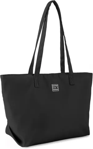 Nylon Tote Bag for Women Multi-pocket Large Shoulder Bag Casual Handbag with Zipper for Wrok Travel College