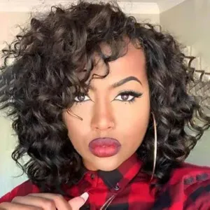 Ocean Wave Crochet Hair Deep Wave Crochet Curl Hair Water Wave Synthetic Curly Braiding Hair Extensions 8 Packs (9 Inch, 4#)