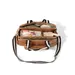 OiOi Triple Tote Nappy Bag Tan Vegan Leather
