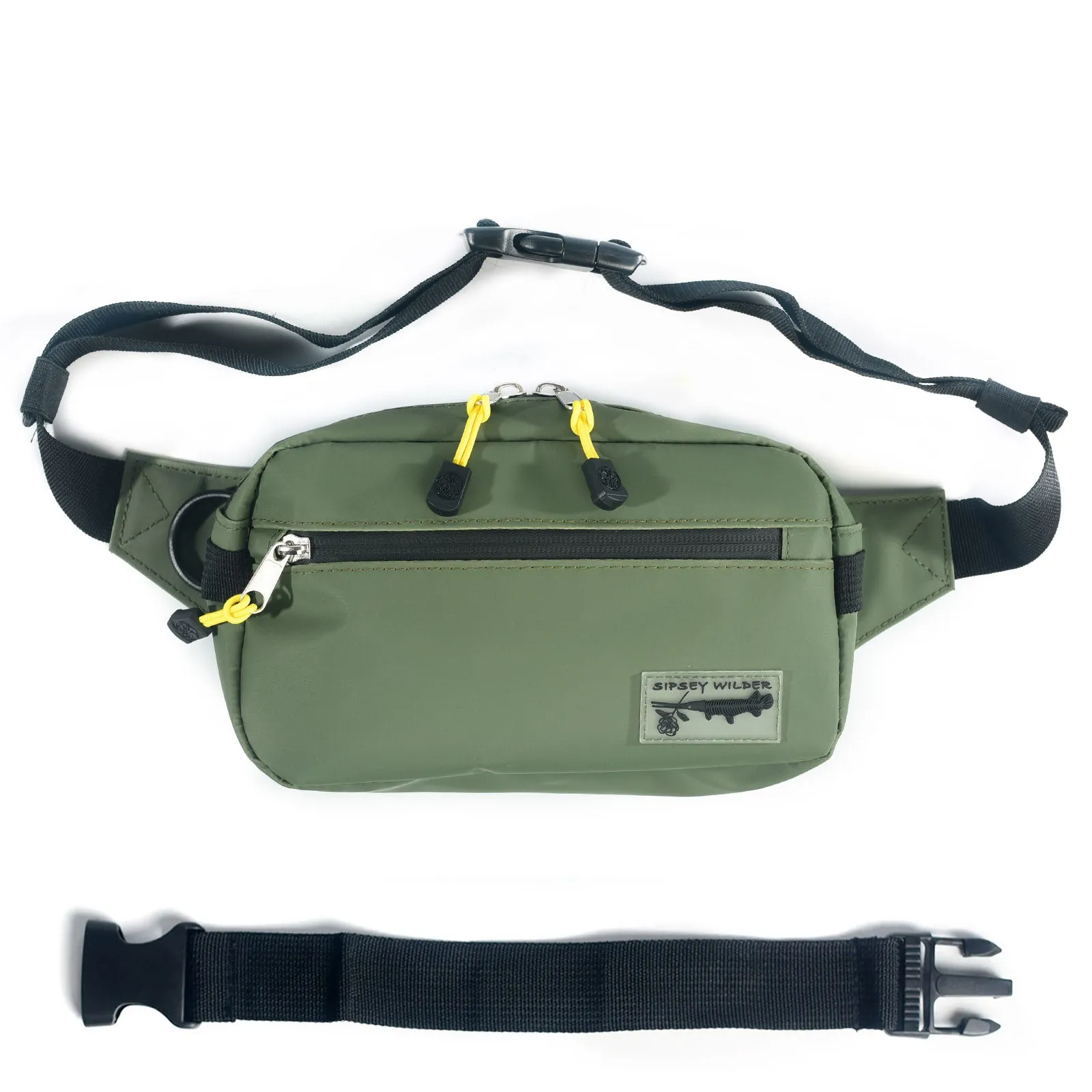 Olive Green Splash Guard Fanny Pack