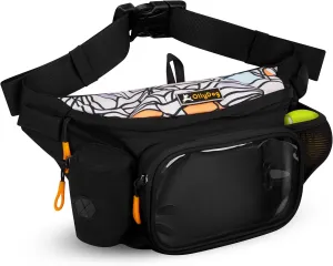 OllyDog Trailblazer Pack | Fanny Pack | Dog Treat Pouch | Includes Rubber Fetch Ball | Water-Resistant | Poop Bag Dispenser | Hands-Free | Dog Walking & Training