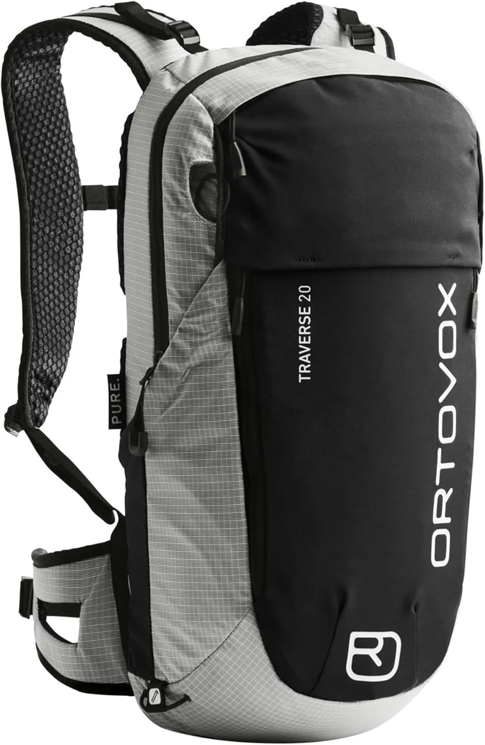 Ortovox Traverse Pure 20L Alpine Climbing Backpack for Men & Women - Grey Marble - 20 Liter