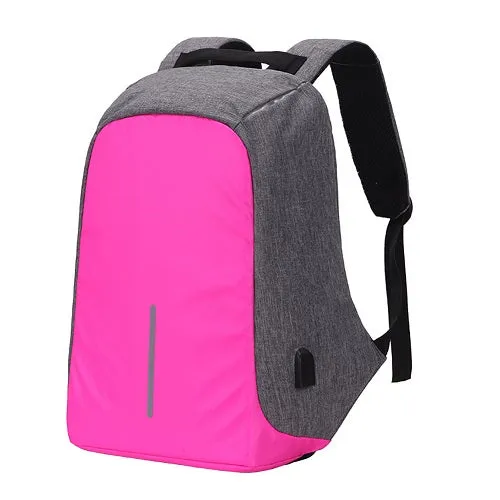 Oxford Waterproof Backpack With Usb Charging